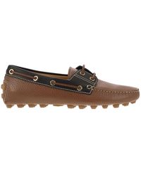Tod's - Leather Boat Bubble Grommet - Lyst