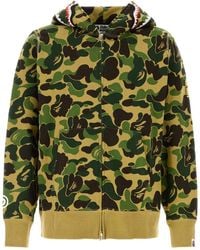 A Bathing Ape - Printed Cotton Abc Camo 2nd Shark Sweatshirt - Lyst