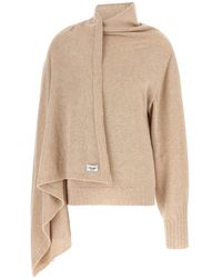 The Attico - Sweater With Scarf - Lyst