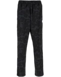 A Bathing Ape - Printed Polyester joggers - Lyst
