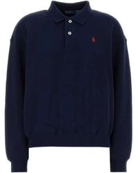 Polo Ralph Lauren - Cotton Polo-Collar Sweatshirt - Lyst