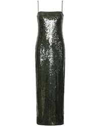 ROTATE BIRGER CHRISTENSEN - Sequins Maxi Slip Dress - Lyst