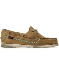Sebago - Camel Suede Portland Flesh Out Loafers - Lyst