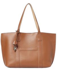 Hogan - Medium Script Leather Shopping Bag - Lyst