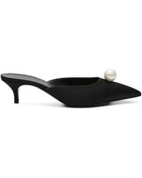 Magda Butrym - Silk Satin Nappa Leather Heels - Lyst