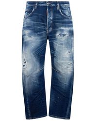 DSquared² - 5 Pockets Cotton Elastane Pants - Lyst