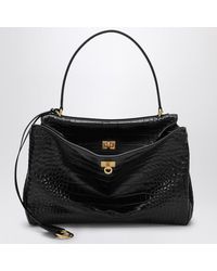 Balenciaga - Cocco-Print Calfskin Medium Rodeo Bag - Lyst