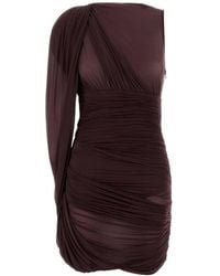 Magda Butrym - Grape Stretch Tulle Dress - Lyst
