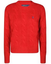 Polo Ralph Lauren - Sweater With Embroidered Logo - Lyst