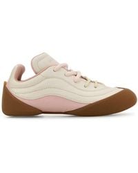 McQueen - Two-Tone Leather Flexion Sneakers - Lyst