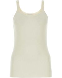 Bottega Veneta - Ivory Wool Tank Top - Lyst