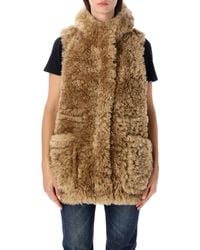 Urbancode - Hooded Vest Fur - Lyst