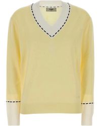 Fendi - Wool Blend Sweater - Lyst
