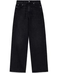 Ganni - Cotton Denim Jeans - Lyst