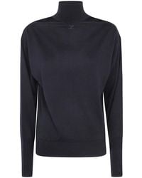 Courreges - Courregès Merinos Wool Cut Out Sweater - Lyst