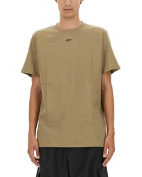 Off-White c/o Virgil Abloh - T Shirt With Arrow Embroidery - Lyst