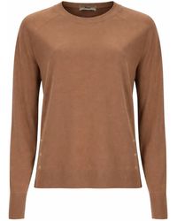 Herno - Maglia Con Bottoni Laterali - Lyst
