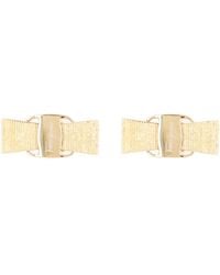 Ferragamo - "Vara Bow" Earrings - Lyst