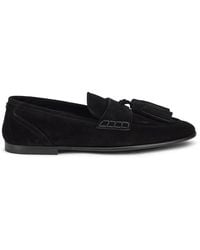 Dolce & Gabbana - Moccasin Ariosto Suede Leather Loafers - Lyst