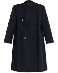 Balenciaga - Wool Blend Coats - Lyst