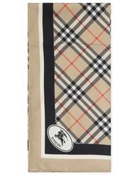 Burberry - Check Scarf - Lyst
