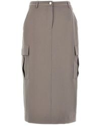 Theory - 'Relaxed Cargo' Skirt - Lyst