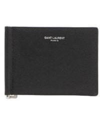 Saint Laurent - Money Clip Wallet - Lyst