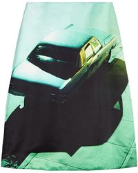 Jil Sander - Falda Dibujo Coche - Lyst