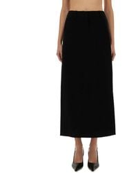 MICHAEL Michael Kors - Michael By Michael Kors Textured Crepe Maxi Skirt - Lyst