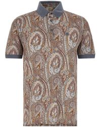 Etro - 'Arnica Paisley' Polo Shirt - Lyst