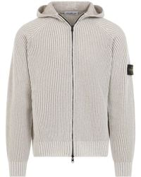 Stone Island - Knit Hoodie - Lyst