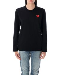 COMME DES GARÇONS PLAY - Heart Long-Sleeve T-Shirt - Lyst