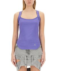 The Attico - Cotton Logo Top - Lyst