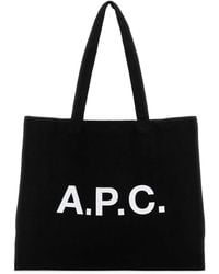 A.P.C. - Canvas Diane Shopping Bag - Lyst