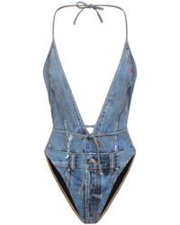 DIESEL - Costume Intero Effetto Denim - Lyst