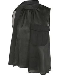 Sacai - Fabric Combo Shirt - Lyst