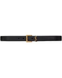 Saint Laurent - Belt With Logo - Lyst