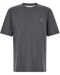Brunello Cucinelli - 'Stemma Solomeo' T-Shirt - Lyst