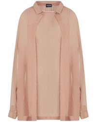 Giorgio Armani - Wide Silk Shirt - Lyst