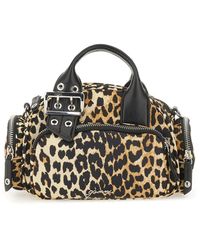 Ganni - Nylon Small Duffle Bag - Lyst