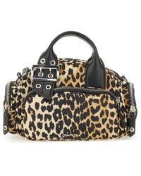 Ganni - Nylon Small Duffle Bag - Lyst