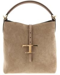 Tod's - 'T Timeless' Mini Bucket Bag - Lyst
