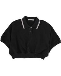 T By Alexander Wang - Alexanderwang.T Cotton Polo - Lyst