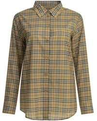 Burberry - "Emma Check" Casual Shirt - Lyst