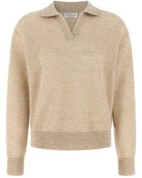 Brunello Cucinelli - Wool Polo Shirt - Lyst