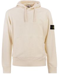 Stone Island - Regular Fit Sweatshirt With Hood And Kangaroo Pocket - Lyst