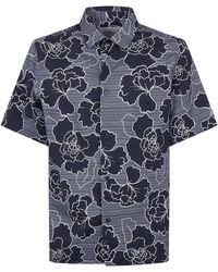 Les Deux - "Charlie Poppy Aop" Short Sleeves Shirt - Lyst