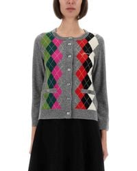 Ganni - Cashmere Wool Mix Cardigan - Lyst