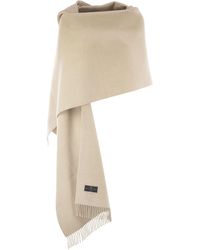 Brunello Cucinelli - Wool And Cashmere Knit Scarf With Hood - Lyst