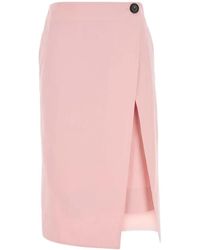Bottega Veneta - Twill Skirt Cotton - Lyst